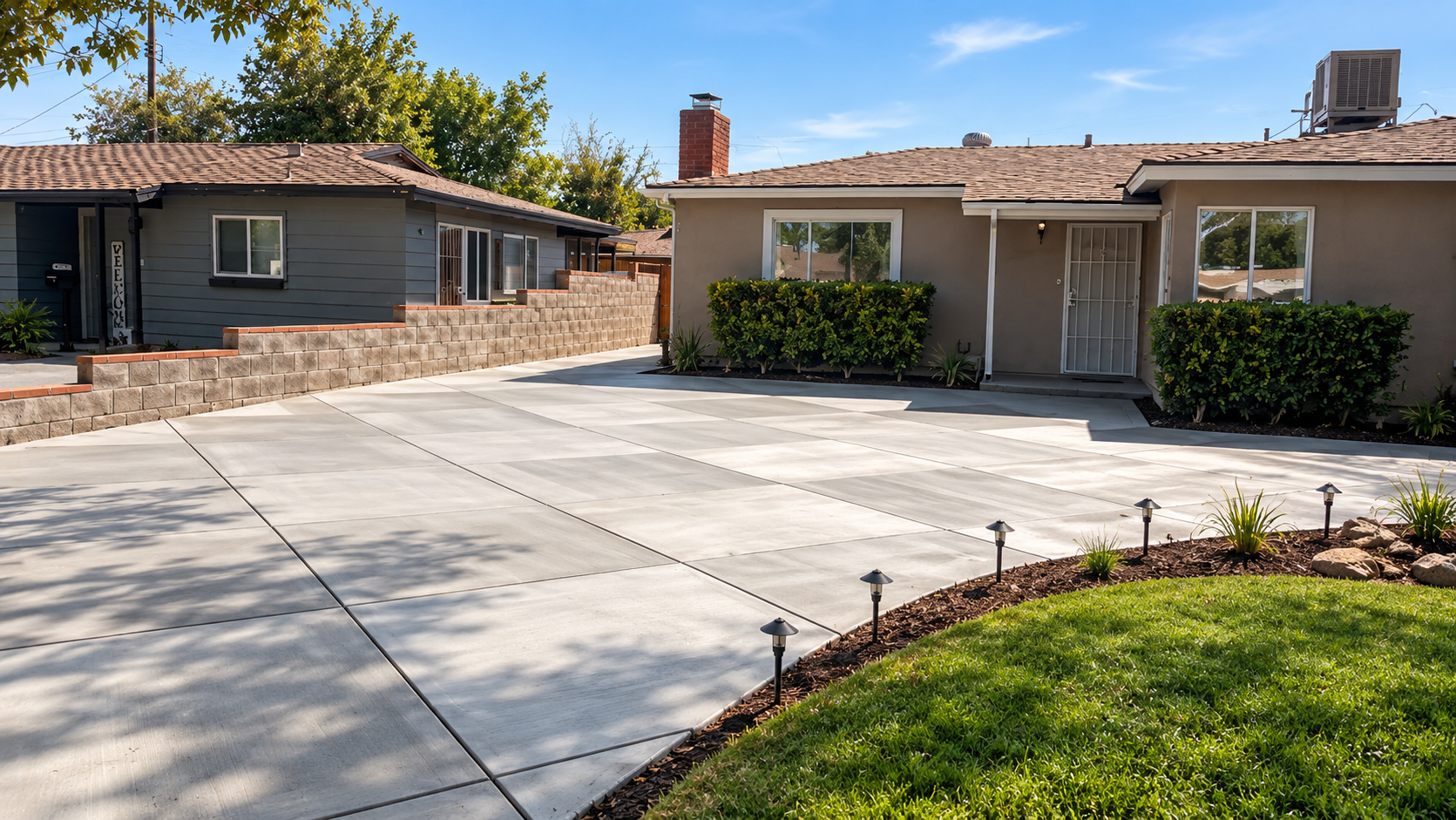 Concrete driveway project